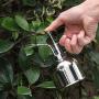 Ovida 10oz/300ml Metal Watering Can, Plant Spray Bottle, Stainless Steel Watering Pot, Outdoor Indoor Gardening Plant Water Can with Top Pump(Silver)