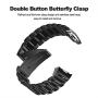 Gear S2 Bands V-Moro Solid Stainless Steel Metal Replacement Band with Adapters for Samsung Gear S2 Smart Watch (Metal Black)