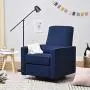 DaVinci Piper Upholstered Recliner and Swivel Glider in Navy, Greenguard Gold Certified DaVinci Piper Upholstered Recliner and Swivel Glider in Navy, Greenguard Gold Certified