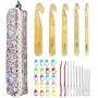 Crochet Hook Set, NuLink 36-Pieces Ergonomic Soft Handle Crochet Yarn Large Eye Blunt Knitting Needles Kit with Case Holders for Beginners Experienced Crochet Hook Set, NuLink 36-Pieces Ergonomic Soft Handle Crochet Yarn Large Eye Blunt Knitting Needles Kit with Case Holders for Beginners Experienced