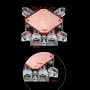 GPU Water Cooling Block, G1/4'' GPU Liquid Cooler Universal Computer GPU Waterblock with POM Cover, Metal Water Cooling System Parts Kits