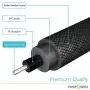 FosPower (10 Feet) 24K Gold Plated Toslink Digital Optical Audio Cable (S/PDIF) - [Zero RFI & EMI Interference] Metal Connectors & Ultra Durable Nylon Braided Jacket