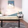 14 Inch Metal Platform Bed Frames / Wood Slat Support / No Box Spring Needed / 3500 lbs Heavy Duty/ Noise Free/ With storage / Black Finish Queen