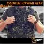 Atomic Bear Paracord Bracelet (2 Pack) - Adjustable - Fire Starter - Loud Whistle - Perfect for Hiking, Camping, Fishing and Hunting - Black & Black+Orange Atomic Bear Paracord Bracelet (2 Pack) - Adjustable - Fire Starter - Loud Whistle - Perfect for Hiking, Camping, Fishing and Hunting - Black & Black+Orange