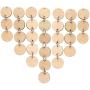 eBoot 50 Pieces Small Key Chain Ring Split Rings Key Chains for Keys Organization, Silver Color (15 mm Diameter)