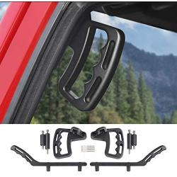 Voodonala for Jeep JK Black Metal Grab Handles Kit for 2007-2018 Jeep Wrangler JK JKU 2 & Unlimited 4 Door