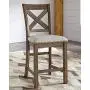 Signature Design by Ashley Moriville Counter Height Bar Stool, Beige Signature Design by Ashley Moriville Counter Height Bar Stool, Beige
