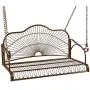 Best Choice Products Hanging Iron Porch Swing Bench Outdoor Patio Furniture for Garden, Deck w/Armrests, Mounting Chains Best Choice Products Hanging Iron Porch Swing Bench Outdoor Patio Furniture for Garden, Deck w/Armrests, Mounting Chains