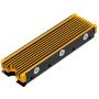 NVMe Heatsinks for M.2 2280mm SSD Double-Sided Cooling Design（Gold）