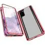 CeeDoo Protective Case for Samsung Galaxy S20 Built in Screen Protector Magnetic Flip Cover 360 Degree 9H Tempered Glass with Metal Camera Protector, Red