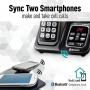 PANASONIC Expandable Cordless Phone System with Link2Cell Bluetooth, Voice Assistant, Answering Machine and Call Blocking - 4 Cordless Handsets - KX-TGD564M (Metallic Black)
