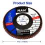 Flap Discs 40 Grit Wheel,(Give 1 Cutting Wheel for Free)4.5'' x 7/8'' Inch, The T29 is Made of High Performance Alumina and Lead Oxide Abrasive. (11pcs)