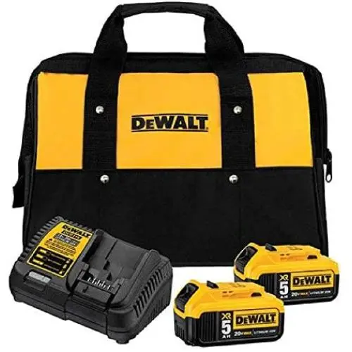 DEWALT 20V MAX Battery Starter Kit with 2 Batteries, 5.0Ah (DCB205-2CK) DEWALT 20V MAX Battery Starter Kit with 2 Batteries, 5.0Ah (DCB205-2CK)