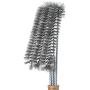 Grill Brush – Cleans All Angles, Extended, Large Wooden Handle and Stainless Steel Bristles – No Scratch Cleaning for Any Barbecue or Grill: Char Broil & Ceramic – BBQ - Aid