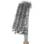 Grill Brush – Cleans All Angles, Extended, Large Wooden Handle and Stainless Steel Bristles – No Scratch Cleaning for Any Barbecue or Grill: Char Broil & Ceramic – BBQ - Aid