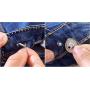 Oxeanus 10Pcs Metal Replacement Jeans Buttons Kit
