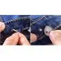 Oxeanus 10Pcs Metal Replacement Jeans Buttons Kit