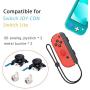 2-Pack Joycon Joystick Replacement, 3D Analog Joystick Thumb Sticks for Nintendo Switch, Joycon & Switch Lite Replacement Part Repair Kit, Include Metal Buckles,Screwdrivers,Thumb Grips Caps,Pry Tools