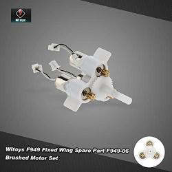 Goolsky Wltoys RC Motor Aircraft Spare Part F949-06 Brushed Set for Wltoys F949 Fixed Wing RC Aircraft