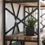 IRONCK Industrial Bookshelf Double Wide 6-Tier, Open Large Bookcase, Wood and Metal Bookshelves for Home Office, Easy Assembly