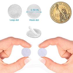 Self Adhesive Dots, Strong Adhesive 500pcs(250 Pairs) 3/4'' Diameter Sticky Back Coins Nylon Coins, Hook & Loop Dots with Waterproof Sticky Glue Coins Tapes, Very Suitable for Classroom, Office, Home