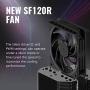 Cooler Master MasterAir MA620M Dual Tower ARGB High Performance CPU Air Cooler, 6 CDC 2.0 Heatpipes, SF120R Fan, Hexagon Strip Addressable RGB Lighting for AMD Ryzen/Intel LGA1151