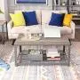 VASAGLE Sofa Table, Coffee, Greige VASAGLE Sofa Table, Coffee, Greige