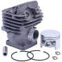 Adefol Nikasil 44.7mm Big Bore Chainsaw Cylinder Piston Kit For Stihl 026 MS260 026PRO Replacement Parts with Gasket Set Oil Seal Set Needle Bearing Spark Plug Cylinder Plug Decompression Valve