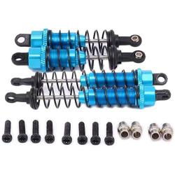 Kuinayouyi Metal Oil Filled Front&Rear Shock Absorber for 1/12 WLtoys 12428 12423 RC Car Crawler Upgrad Part,Blue