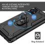 UNKNOK Galaxy A51 5G Case, [Not Fit A51 4G], [Military Grade ] 15ft Drop Tested Shockproof Protective, Metal Rotating Ring Kickstand Magnetic Support Cover for Samsung Galaxy A51 5G Phone (Black)