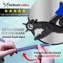 Belt Hole Puncher by Skilled Crafter Easily Punches Perfect Round Holes. FREE Ruler & Awl Tool. Best Professional Leather Hole Punch Set for Watch, Shoe, Bag Strap, Eyelet + 2 Year Warranty Belt Hole Puncher by Skilled Crafter Easily Punches Perfect Round Holes. FREE Ruler & Awl Tool. Best Professional Leather Hole Punch Set for Watch, Shoe, Bag Strap, Eyelet + 2 Year Warranty