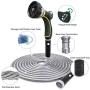 TheFitLife Flexible Metal Garden Hose - Newest Leak and Break Resistant Design, Stainless Steel Water Hose with Upgrade Solid Metal Fittings, Lightweight Kink Free Durable Easy Storage (100 FT)
