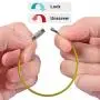25pcs Wire Keychains, SENHAI Key Ring 2mm Cable Loops 6'' and 8.7 inches Stainless Steel Gear for Hanging Luggage Tag, Keyrings and ID Tag Keepers 25pcs Wire Keychains, SENHAI Key Ring 2mm Cable Loops 6'' and 8.7 inches Stainless Steel Gear for Hanging Luggage Tag, Keyrings and ID Tag Keepers
