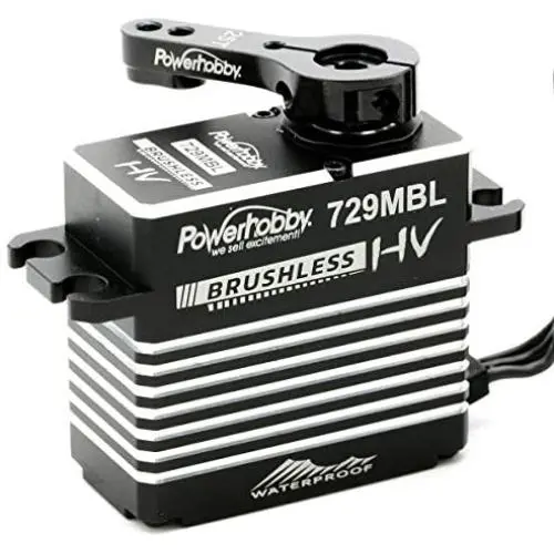 Powerhobby 729MBL Hige Voltage Waterproof Brushless Steel Gear High Torque 565 OZ/Speed .085 @ 8.4v Servo with Aluminum Case Powerhobby 729MBL Hige Voltage Waterproof Brushless Steel Gear High Torque 565 OZ/Speed .085 @ 8.4v Servo with Aluminum Case
