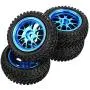 Drfeify RC Truck Wheel Rally Tire, Blue Metal RC Tires Wheel Rally Tyres Upgrade Parts for WL 1/18 A959 A979 A969 RC Crawler Car Drfeify RC Truck Wheel Rally Tire, Blue Metal RC Tires Wheel Rally Tyres Upgrade Parts for WL 1/18 A959 A979 A969 RC Crawler Car