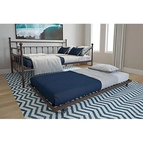 DHP Manila Metal Full Size Daybed and Twin Size Trundle (Bronze) DHP Manila Metal Full Size Daybed and Twin Size Trundle (Bronze)