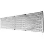 Pegboard Rack Wall Control Garage Storage Galvanized Steel Horizontal Pegboard Pack - Two 32-Inch x 16-Inch Shiny Metallic Metal Peg Board Tool Organization Panels Pegboard Rack Wall Control Garage Storage Galvanized Steel Horizontal Pegboard Pack - Two 32-Inch x 16-Inch Shiny Metallic Metal Peg Board Tool Organization Panels