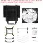 Vetroo V5 CPU Air Cooler w/ 5 Heat Pipes 120mm PWM Processor 150W TDP Fan Intel LGA 1200 115X / AMD Ryzen AM4 Universal Socket w/Addressable RGB Lights Sync(V5, Black)