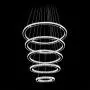 MEEROSEE Crystal Chandeliers Modern LED Ceiling Lights Fixtures Pendant Lighting Dining Room Chandelier Contemporary Adjustable Stainless Steel Cable 5 Rings DIY Design D31.5''+27.6''+23.6''+19.7''+11.8'' MEEROSEE Crystal Chandeliers Modern LED Ceiling Lights Fixtures Pendant Lighting Dining Room Chandelier Contemporary Adjustable Stainless Steel Cable 5 Rings DIY Design D31.5''+27.6''+23.6''+19.7''+11.8''