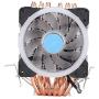 Tosuny CPU Cooler CPU Radiator, 3Pin 1800 RPM Hydraulic Bearing 18dBA CPU Cooling Fan with 6 Pure Copper Heat Pipes Fits for AMD/1150/1151 /1155/1156 /775/1366