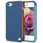 EXSEK iPhone 5/5S SE Case, Hybrid Impact Ultra Slim 3 Color Shockproof Case [Anti-Slip] Scratch Resistant Soft Gel Rugged Case for iPhone 5/5S (Dark Blue)