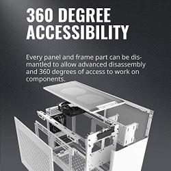 Cooler Master NR200 White SFF Small Form Factor Mini-ITX Case with Vented Panel, Triple-slot GPU, Tool-Free and 360 Degree Accessibility, Without PCI Riser