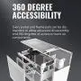 Cooler Master NR200 White SFF Small Form Factor Mini-ITX Case with Vented Panel, Triple-slot GPU, Tool-Free and 360 Degree Accessibility, Without PCI Riser Cooler Master NR200 White SFF Small Form Factor Mini-ITX Case with Vented Panel, Triple-slot GPU, Tool-Free and 360 Degree Accessibility, Without PCI Riser