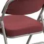 Flash Furniture HERCULES Series Premium Curved Triple Braced & Double Hinged Burgundy Fabric Metal Folding Chair Flash Furniture HERCULES Series Premium Curved Triple Braced & Double Hinged Burgundy Fabric Metal Folding Chair
