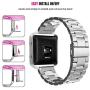 Oitom Metal Bands Compatible with Fitbit Blaze Large,Frame Housing+Stainless Steel Bracelet Replacement Accessory Strap Watch Band for Smart Fitness Watch Silver