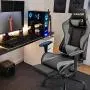 Homall Gaming Chair Computer Office Chair Ergonomic Desk Chair with Footrest Racing Executive Swivel Chair Adjustable Rolling Task Chair (Gray) Homall Gaming Chair Computer Office Chair Ergonomic Desk Chair with Footrest Racing Executive Swivel Chair Adjustable Rolling Task Chair (Gray)