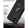 iPhone 11 Case,15ft Drop Tested,LUMARKE Military Grade Shockproof Dual Layer Plastic TPU Cover with Metal Kickstand Protective Phone Case for iPhone 11 6.1 inch 2019 Black