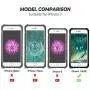 Military Grade for iPhone 8 Case iPhone 7 Case iPhone SE 2020 Metal Rotating Ring with Kickstand Holder Armor Heavy Duty Shockproof Drop Protective Cover for iPhone 8/7/SE 2020 Phone Case (Sliver)