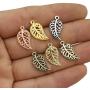 iloveDIYbeads 210pcs Craft Supplies Mixed Small Hollow Filigree Leaf Charms Pendants for Crafting, Jewelry Findings Making Accessory for DIY Necklace Bracelet (M192)