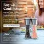 Willow & Everett Stainless Steel Salt and Pepper Grinder Set -Tall Shaker, Adjustable Coarseness, Refillable -Sea Salt, Black Peppercorn Mill Willow & Everett Stainless Steel Salt and Pepper Grinder Set -Tall Shaker, Adjustable Coarseness, Refillable -Sea Salt, Black Peppercorn Mill